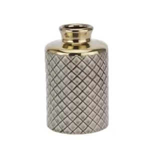 Image of Seville Collection Grey Diamond Bottle Vase