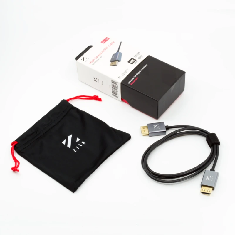 Image of Zilr High Speed HDMI Cable with Ethernet (Hyper-Thin 4Kp60 Secure Type