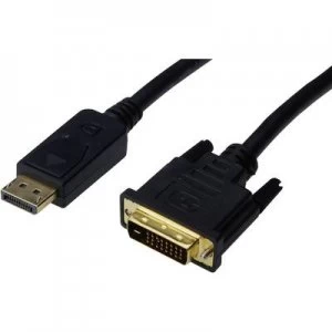 Image of Digitus DisplayPort / DVI Cable 1.80 m Black [1x DisplayPort plug - 1x DVI plug 25-pin]