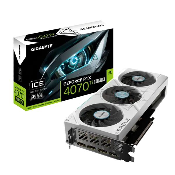 Image of Gigabyte GeForce RTX 4070Ti SUPER EAGLE OC ICE 16GB Graphics Card