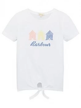 Image of Barbour Girls Short Sleeve Harbour T-Shirt - White