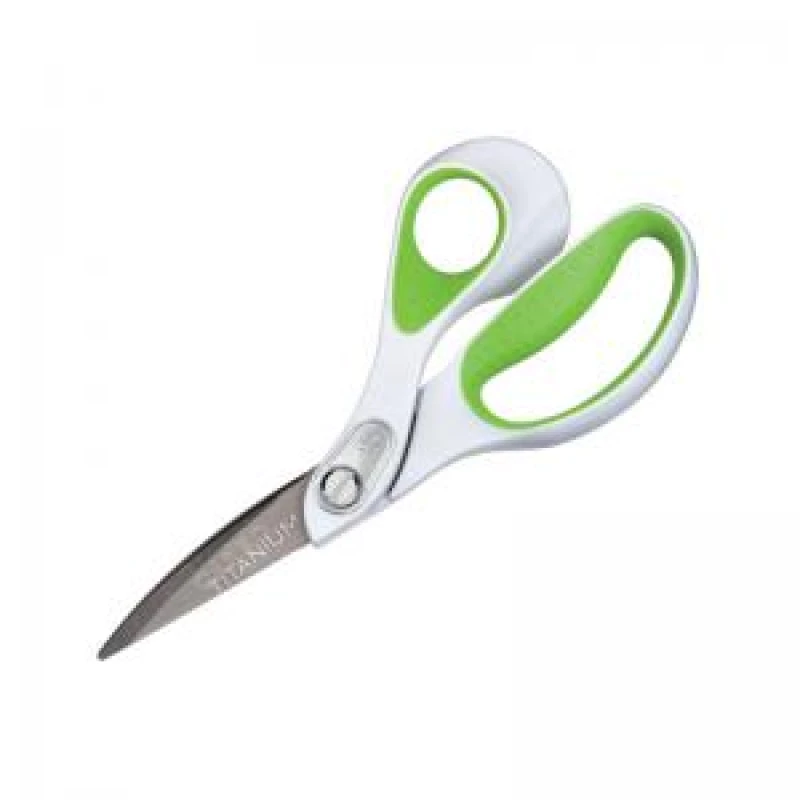 Image of Westcott Carbonitride Titanium Scissors White/Green 214mm E-16446 00