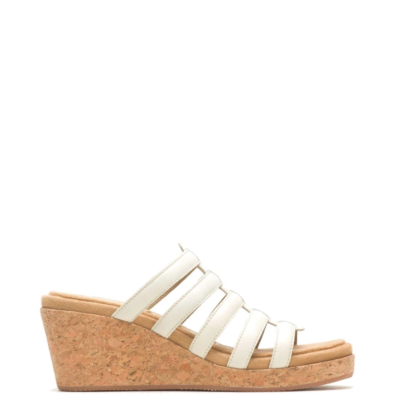 Image of Hush Puppies Willow Slide - White White 3