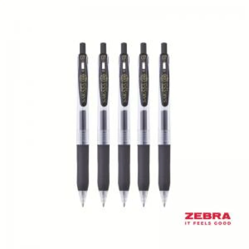 Image of Zebra Sarasa Clip Eco Gel Pen Medium Point Black (Pack 12) 14321