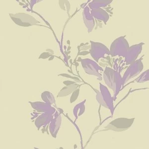 Image of Asiatic Focus Rug - 80 x 150cm - Mauve Floral