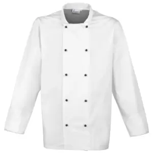 Image of Premier Unisex Cuisine Long Sleeve Chefs Jacket (3XL) (White)