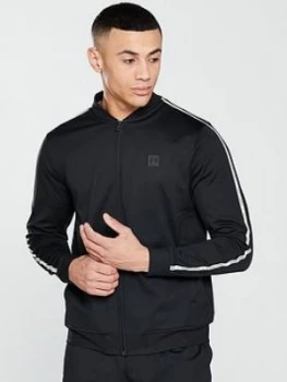 Image of Urban Armor Gear Sportstyle Tricot Taped Track Jacket Black Size M Men