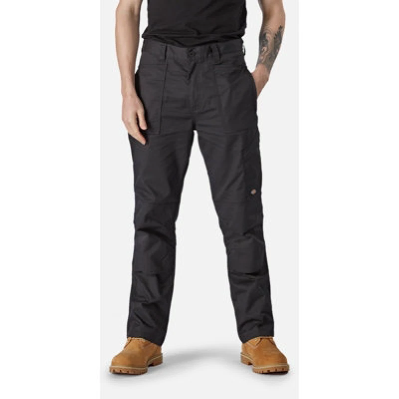 Image of Dickies Dickies Men Action Flex Regular Trouser in Black Size: 40R Black 40R Male 5053823464189