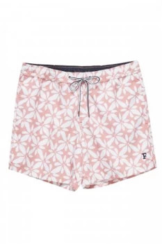 Image of Mens French Connection Franju Floral Casual Swim Apricot