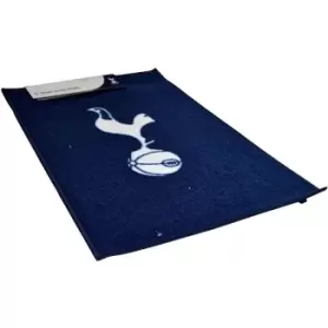 Image of Tottenham Hotspur FC Official Football Crest Rug (One Size) (Navy/White) - Navy/White
