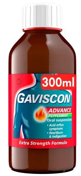 Image of Gaviscon Heartburn & Indigestion Advance Peppermint 300ml