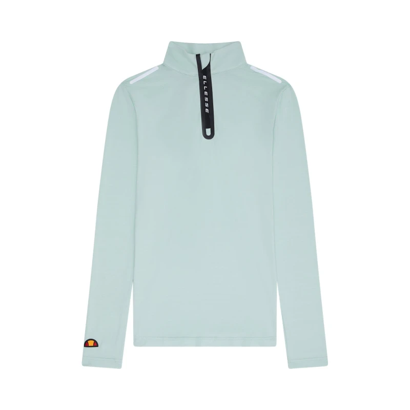 Image of Ellesse Womens Light Green 1/2 Zip Top - Perfect for Active Lifestyles Size: 8 Light Green Female 8