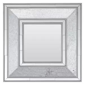 Image of Premier Housewares Wilma Mosaic Wall Mirror - Silver