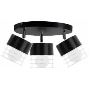 Image of Keter Mao Ceiling Spotlight Clusters Black, 32cm, 3x E27