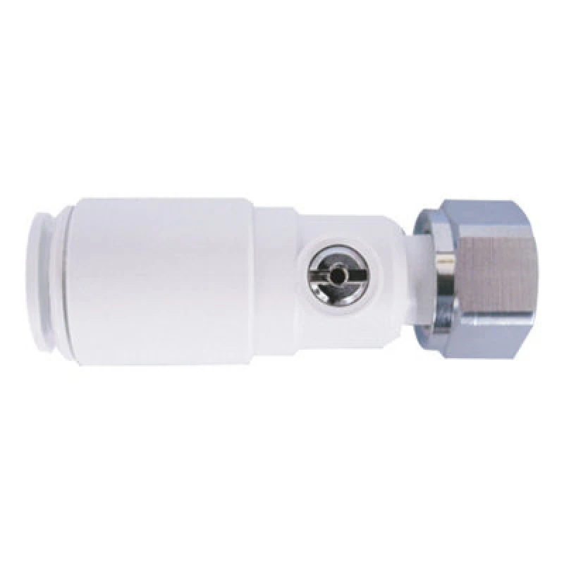 Image of JG Speedfit John Guest Speedfit White Plastic Service Valve 15mm X 1/2" (Pack Of 5)