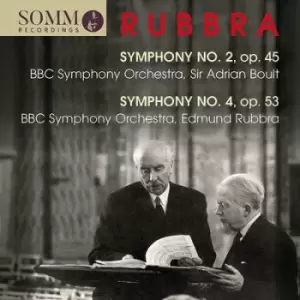 Image of Rubbra Symphony No 2 Op 45/Symphony No 4 Op 53 by Edmund Rubbra CD Album