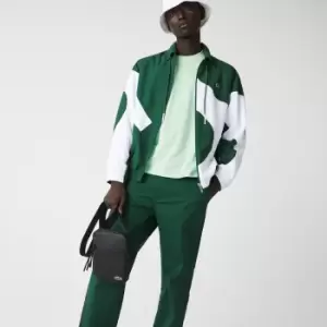 Image of Lacoste Mens LCST Coated Canvas Small Flat Crossbody Bag Size Unique size 000