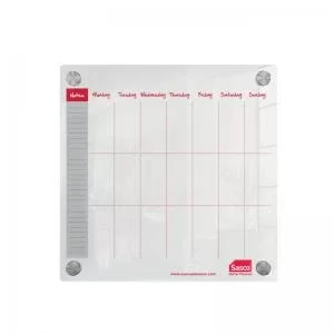 Image of Sasco Week Planner Acrylic Mounted 300 x 300mm 2410181 16923AC