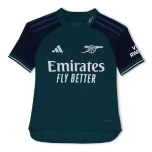 Image of adidas Arsenal Third Shirt 2023 2024 Juniors - Green