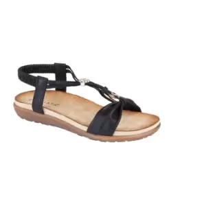 Image of Cipriata Womens/Ladies Zana Sandals (4 UK) (Black)