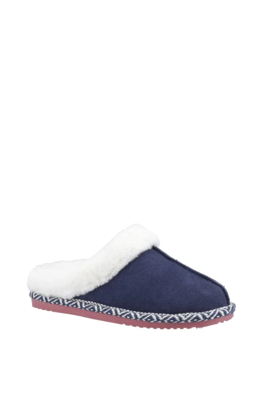 Image of Hush Puppies 'Amara' Classic Slippers Navy female