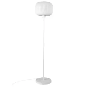 Image of Milford Floor Lamp with Shade White, E27