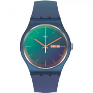 Image of Unisex Swatch Fade To Teal New Gent Biosourced Watch