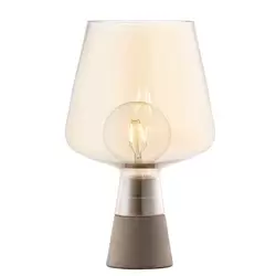 Image of Large Glass Table Lamp - Amber