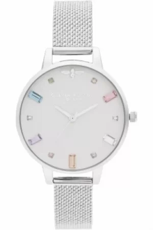 Image of Olivia Burton Demi Silver Boucle Mesh