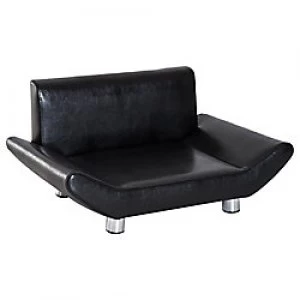Image of PawHut Pet Sofa Black 445mm x 715mm x 350 mm