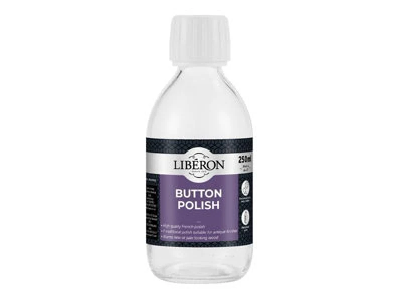 Image of Liberon 'Button Polish' 250ml Golden Brown