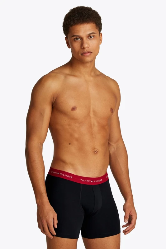 Image of Tommy Hilfiger Mens Signature 3P Boxer Brief Multi in Black Size: Medium Black Male M