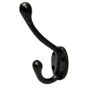 Image of BQ Matt Black Steel Hat coat hook