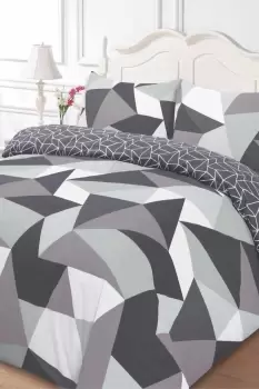 Image of Geometric Shapes Duvet Cover with Pillowcase