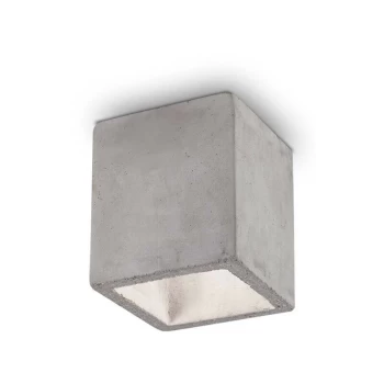 Image of Ideal Lux KOOL - Indoor 1 Light Surface Mounted Ceiling Lamp Concrete, GU10