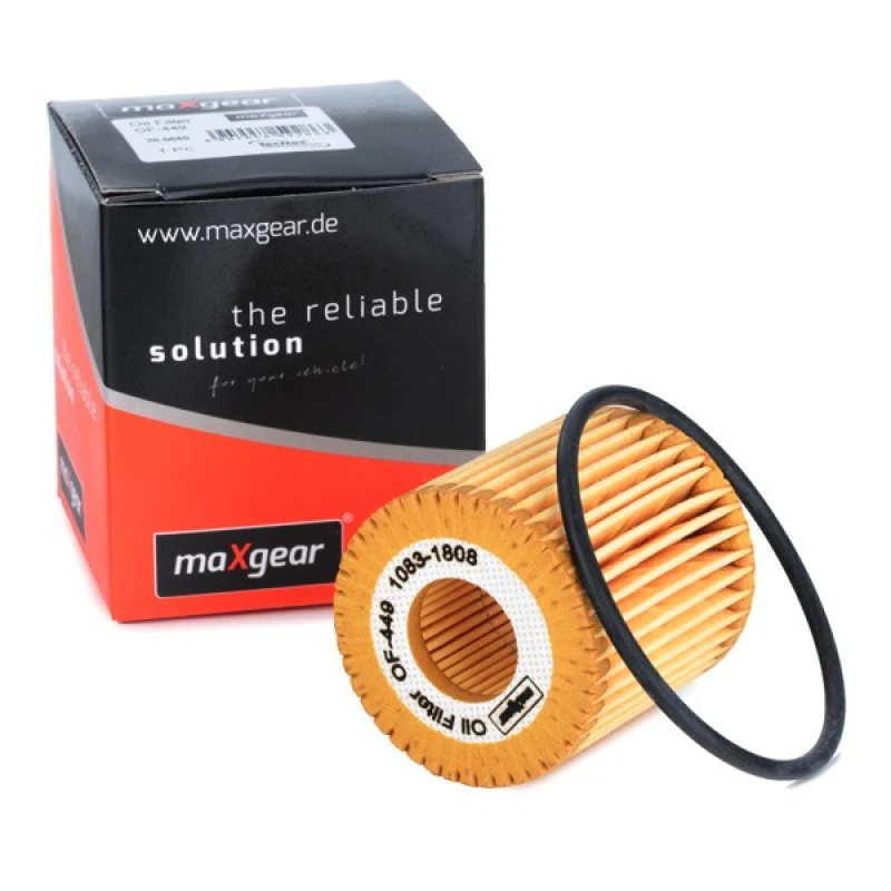 Image of MAXGEAR 26-0640 Oil filter Filter Insert, with gaskets/seals Oil Filter (7)