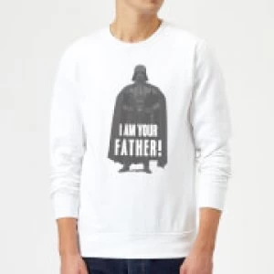 Image of Star Wars Darth Vader I Am Your Father Pose Sweatshirt - White - S
