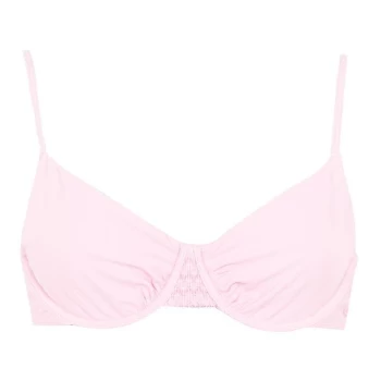 Image of Jack Wills Carlton Balcony Bikini Top - Pink