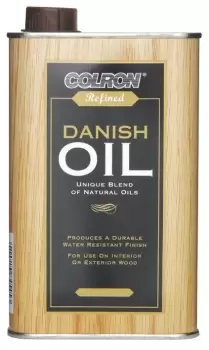 Image of Colron Refined Deep Mahogany Danish Wood Oil, 500Ml