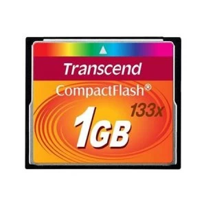 Image of Transcend 133X 1GB CompactFlash Card