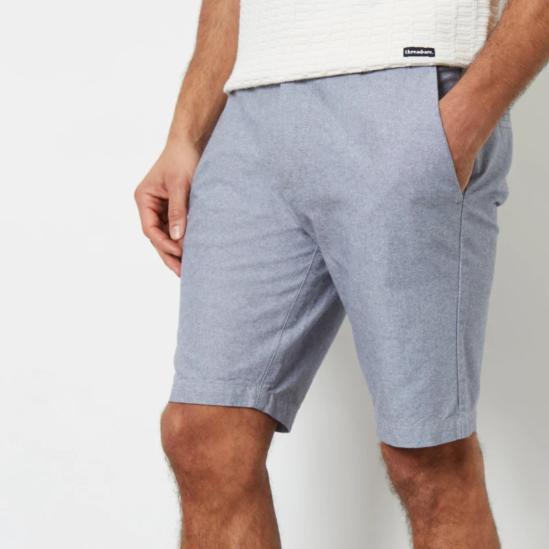 Image of Threadbare Cotton Chino Shorts Pale Blue male 34R