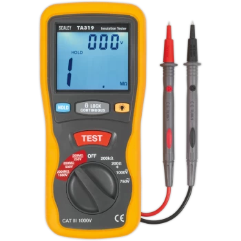 Image of Sealey TA319 Digital Insulation Tester