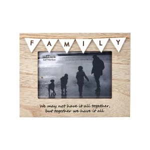 Image of Sass & Belle Vintage Bunting Family Photo Frame