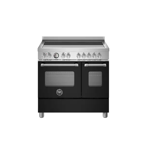 Image of Bertazzoni Master Series MAS95I2ENEC 90cm Electric Range Cooker with Induction Hob - Nero - A Rated