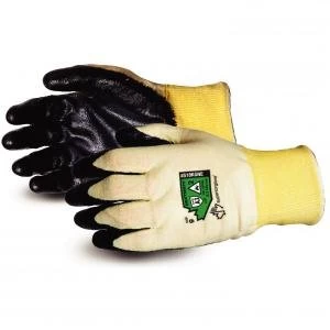 Image of Superior Glove Dexterity 18 G Flame Resist Arc Flash Pair Black 8 Ref