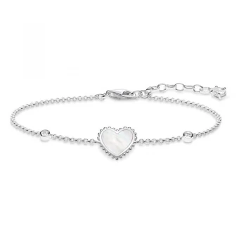 Image of Ladies Thomas Sabo Sterling Silver Glam & Soul Heart Bracelet