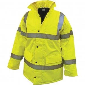 Image of Scan Hi Vis Motorway Jacket Yellow M