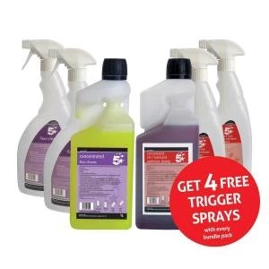 Image of Facilities 1 Litre Floor Cleaner 2 in 1 Toilet Washroom Cleaner FREE