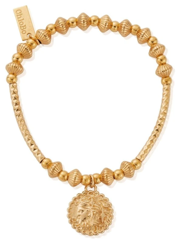 Image of ChloBo GBHNCD3453 Pattern Noodle Disc Goddess Gold-Plated Jewellery