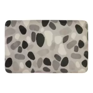 Image of Premier Housewares Soak Bath Mat - Grey Pebble Design